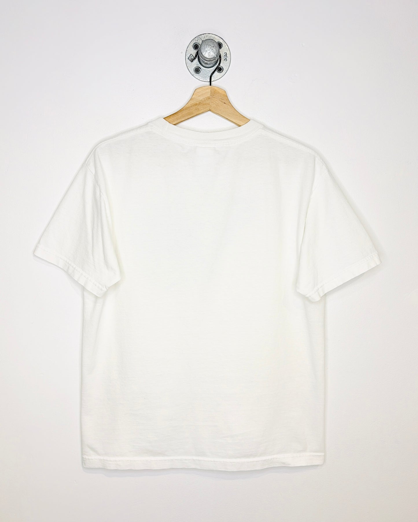 Vintage 2000s Edmonton Oilers Alternate Logo White Tee Shirt