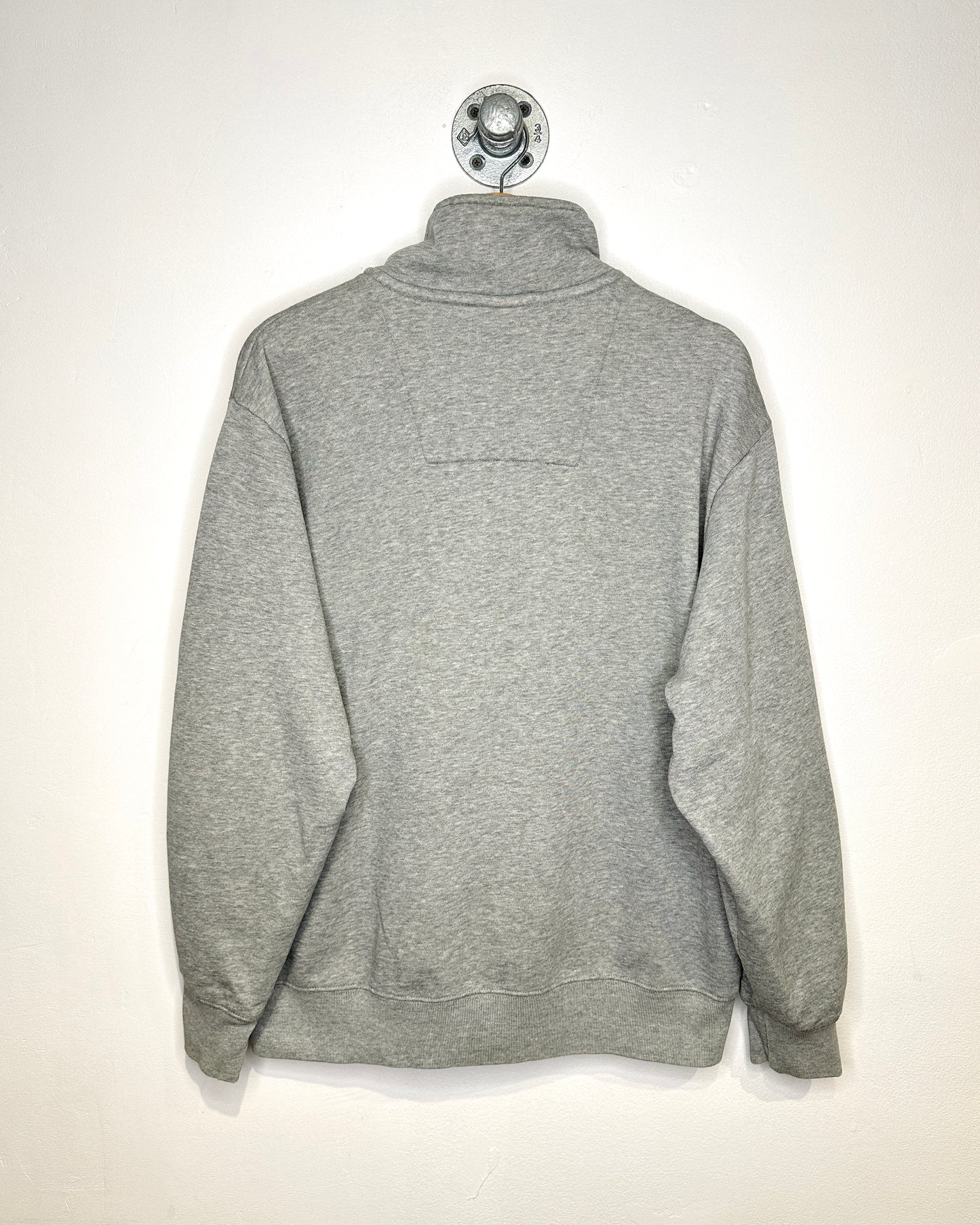 2000s Nautica Competition Grey 1/4 Zip Sweatshirt