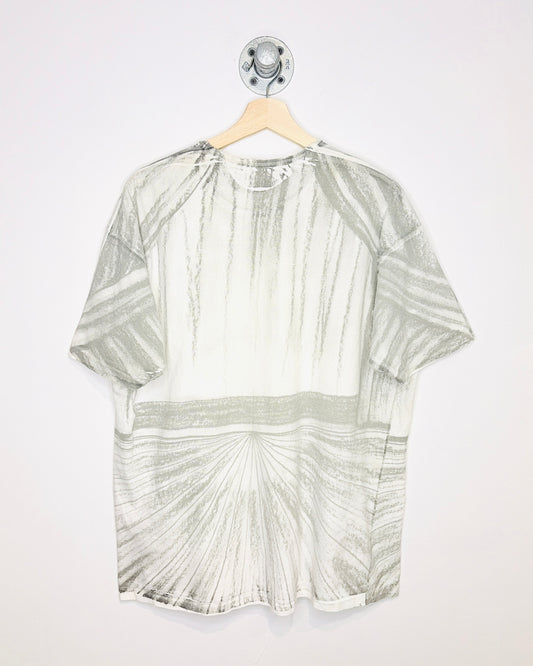 Vintage 1992 Looney Tunes Bugs Bunny Elmer Fudd White & Grey Tee Shirt