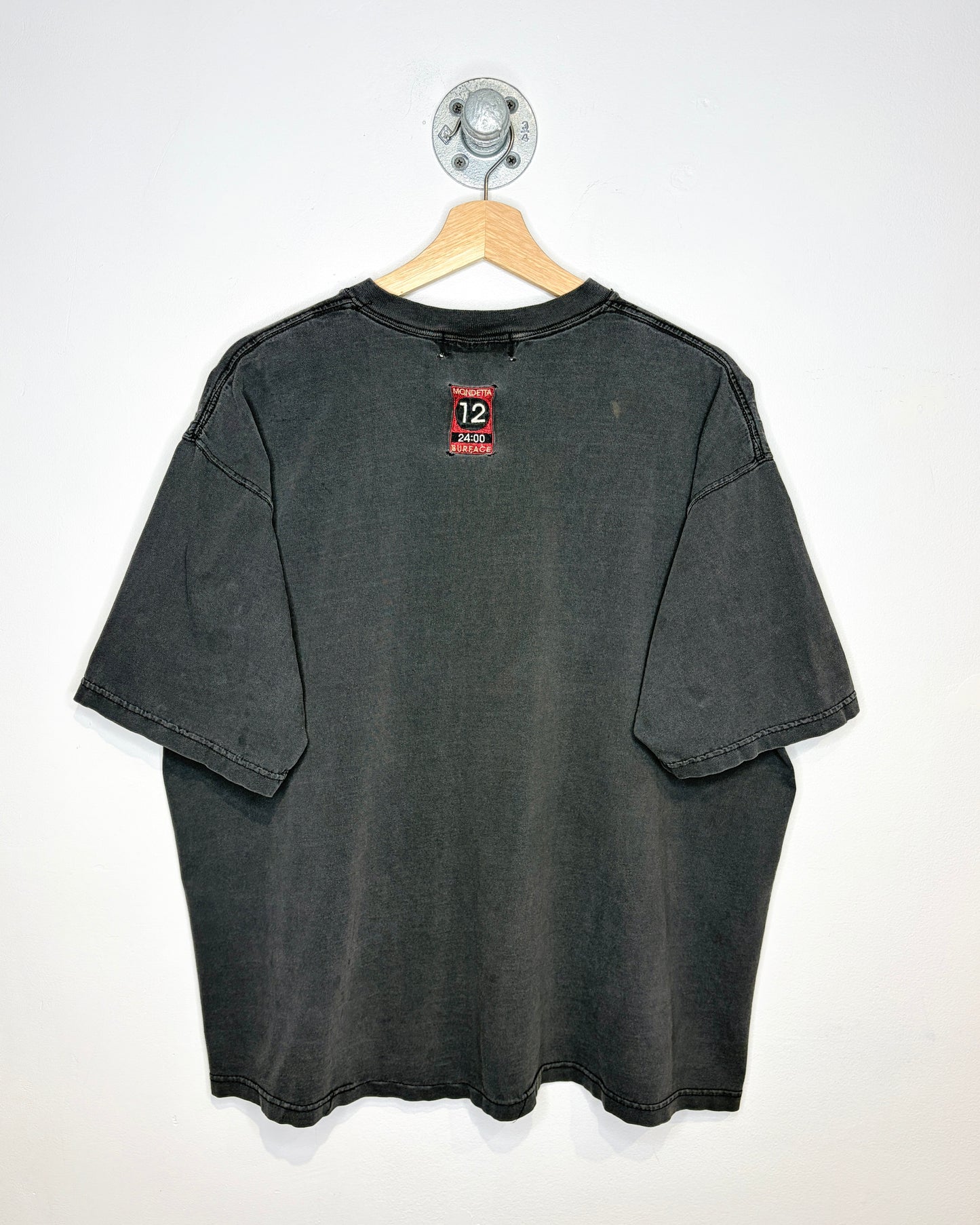 Vintage 90s Mondetta Off Shore Faded Black Tee Shirt