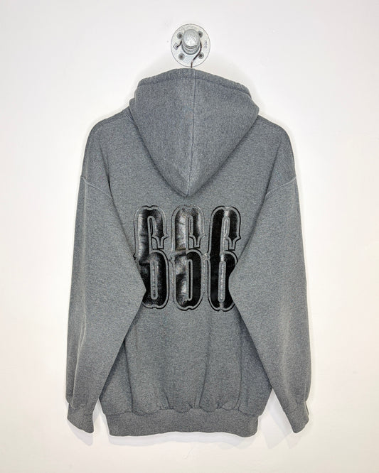 Vintage After Dark Motorcycles Edmonton Charcoal Grey Hoodie