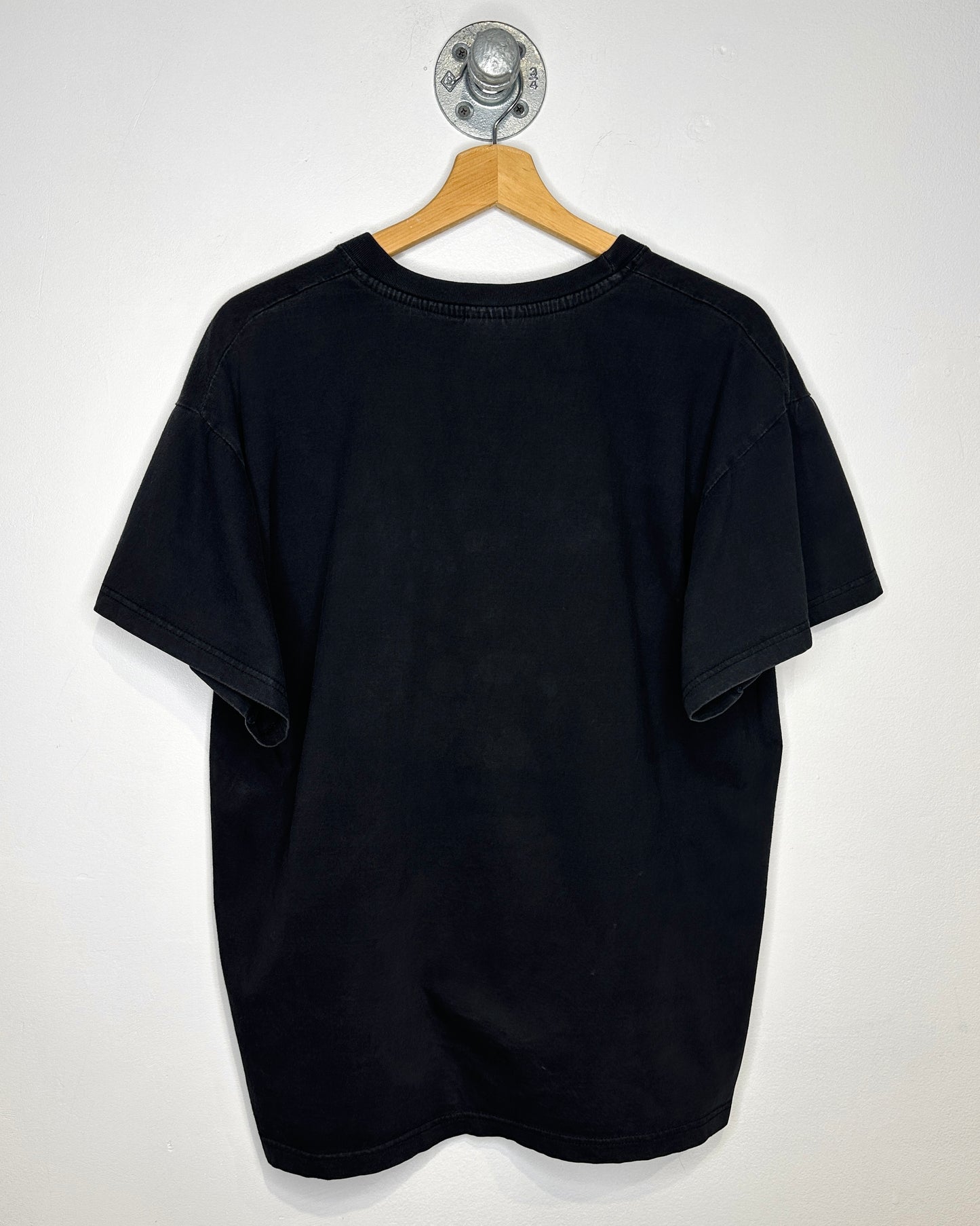 Vintage Dragon And Phoenix Crest Black Tee Shirt