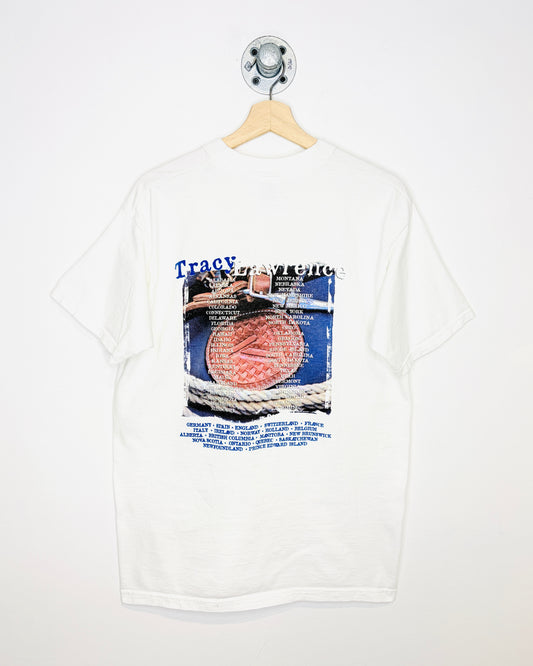 Vintage 90s Tracy Lawrence White Tee Shirt