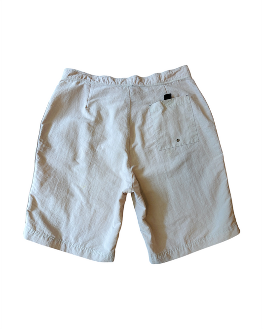2000s Fubu Nylon Beige Two Pocket Cargo Shorts