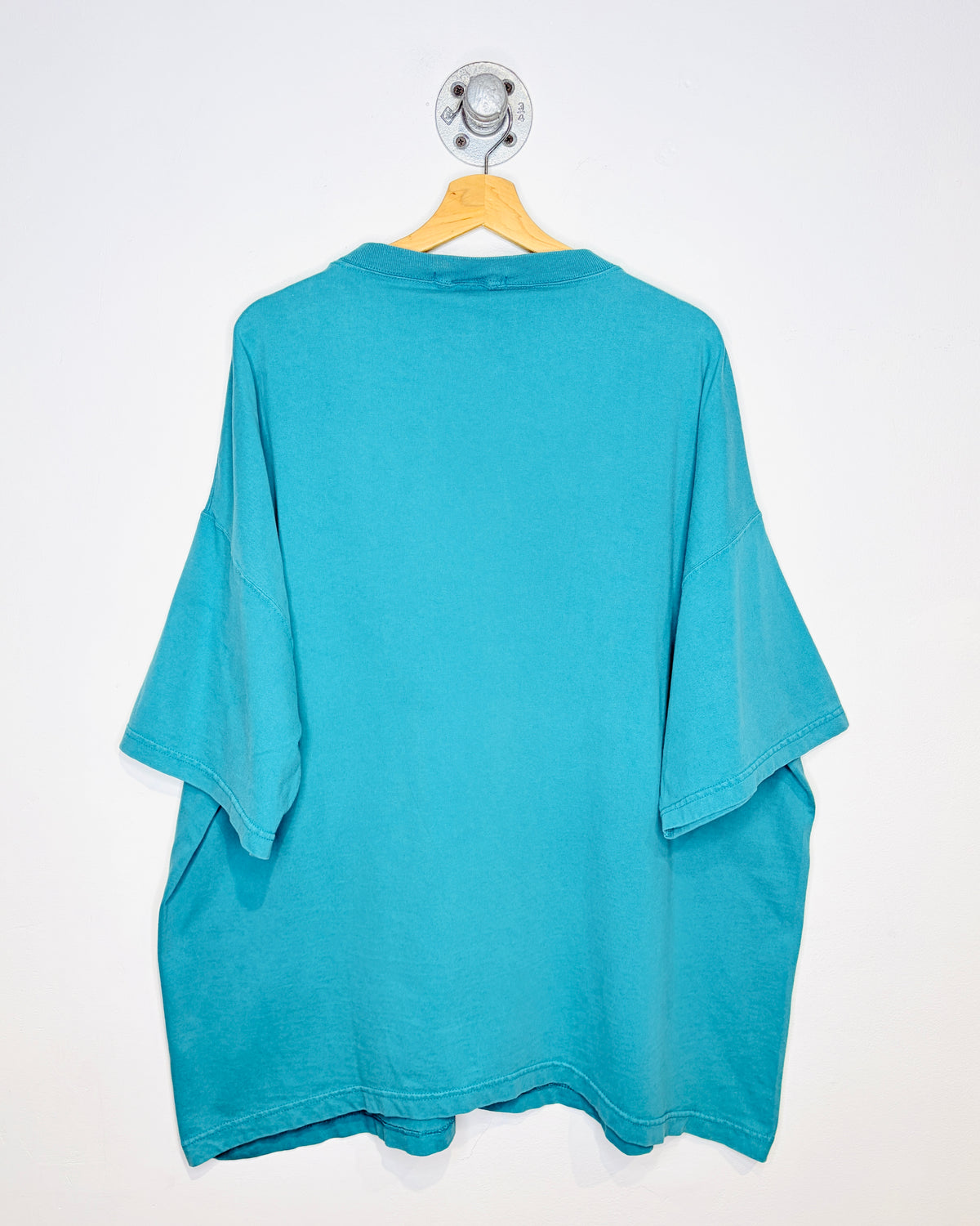 Vintage 90s Perry Ellis Teal Heavyweight Tee Shirt