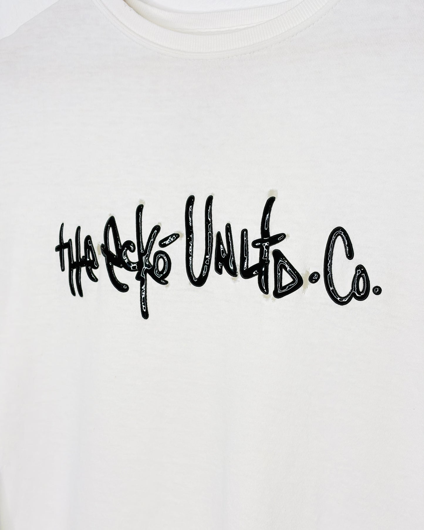 Y2K Ecko Unltd Co Gel Print White Tee Shirt