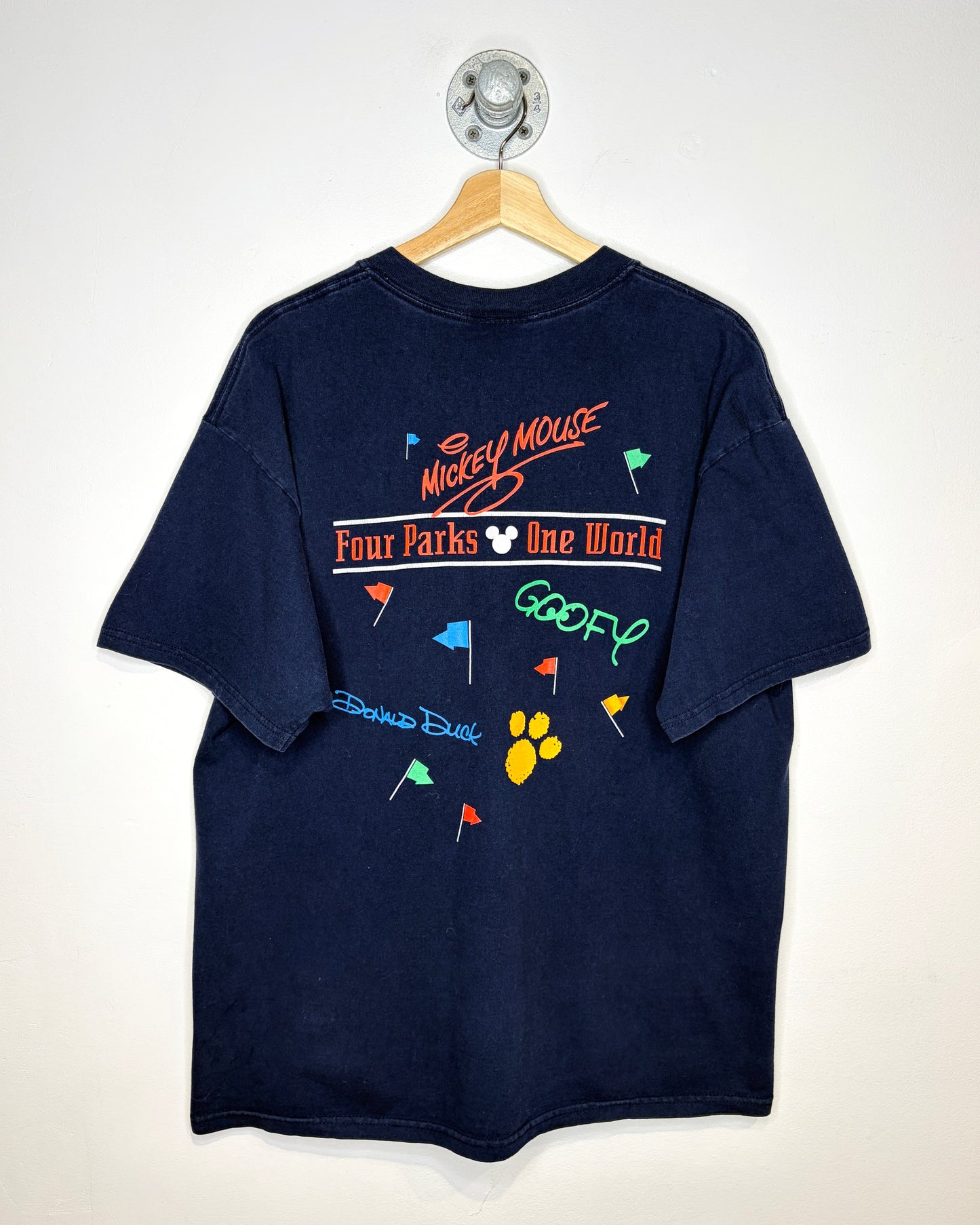 Vintage 90s Walt Disney World Navy Tee Shirt