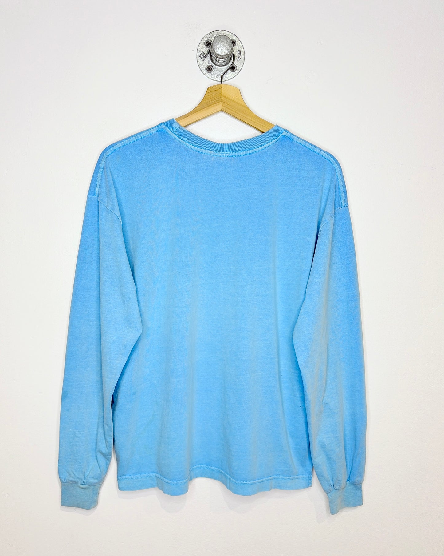 2000s Rusty Faded Light Blue Longsleeve Shirt