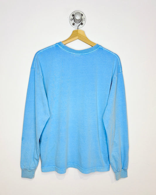 2000s Rusty Faded Light Blue Longsleeve Shirt