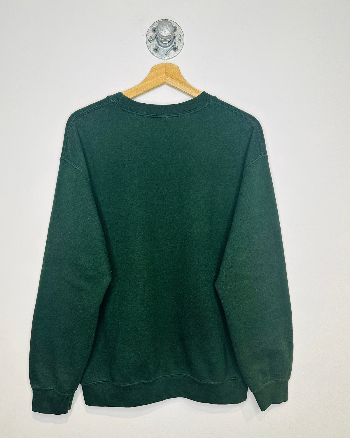 Nike Logo Green Basic Crewneck Sweatshirt