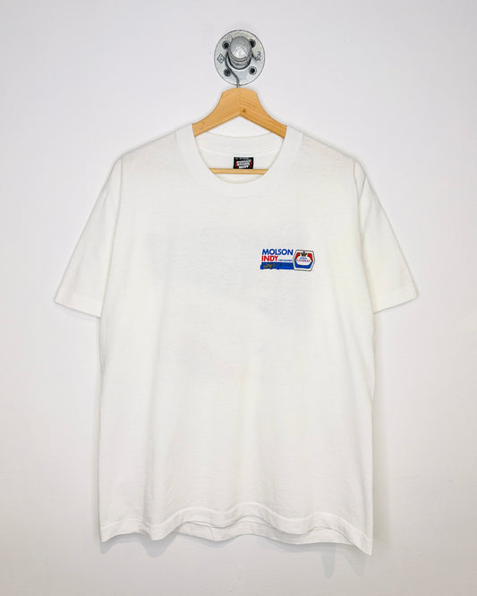 Vintage 90s Molson Canadian Indy Vancouver White Tee Shirt