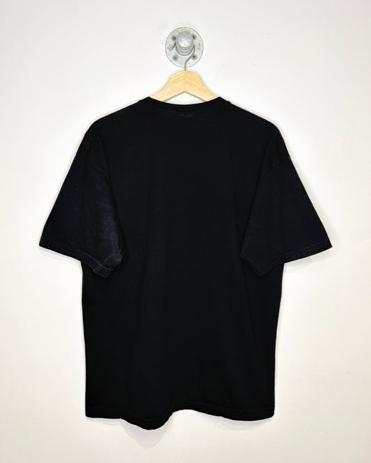 Vintage 1990s Official Licensed Digital CamouflageArmy Black Tee Shirt