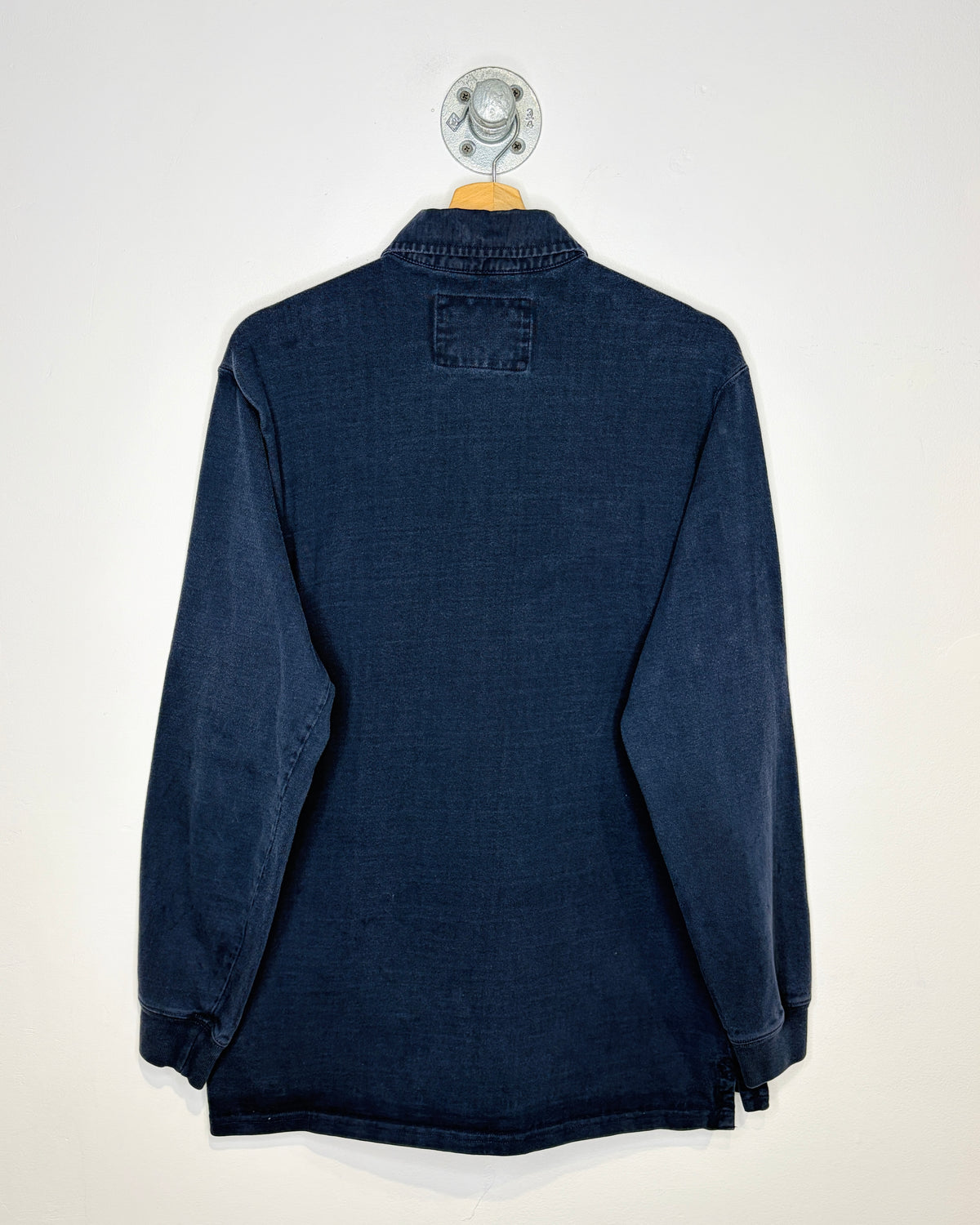 Vintage 2000s LL Bean Navy Long Sleeve Polo Shirt