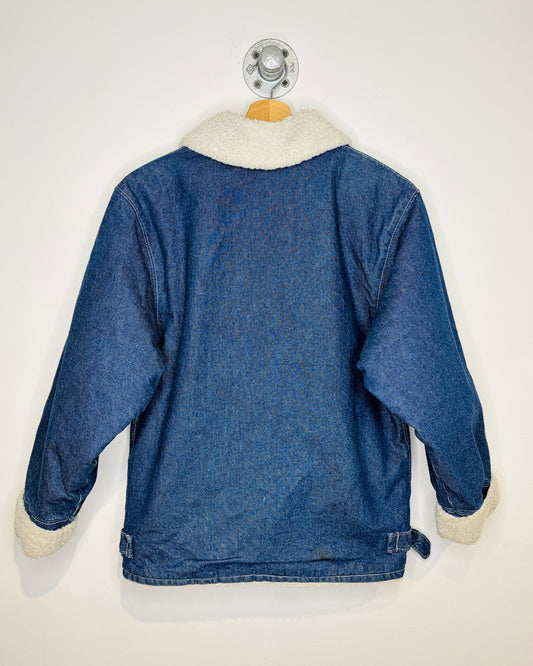 Vintage 70s Shellmark Canadian Made Sherpa Denim Jacket