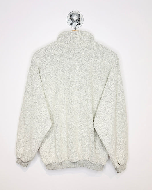 Vintage 1997 MGM Grand Salt & Pepper Grey 1/4 Zip Sweatshirt