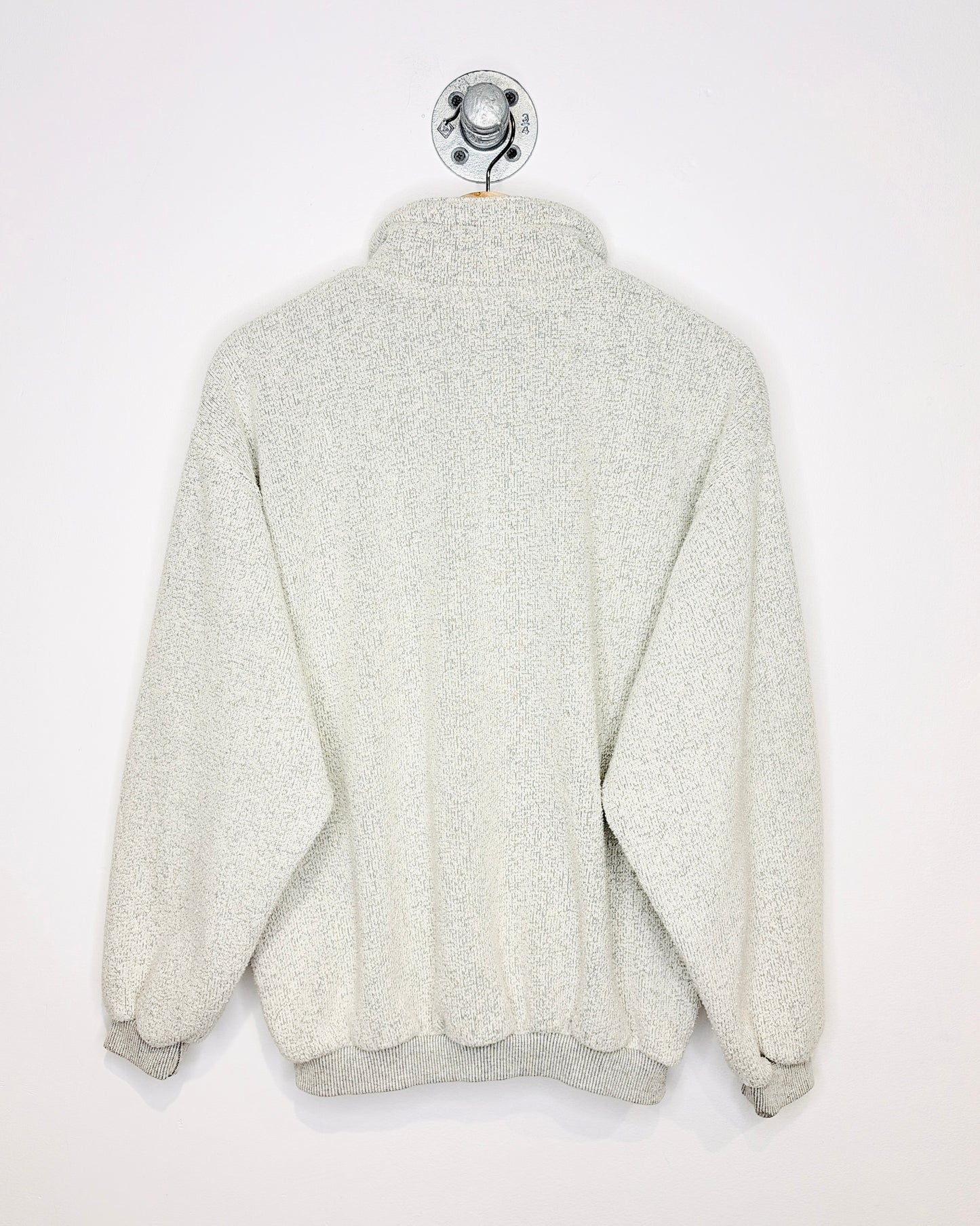 Vintage 1997 MGM Grand Salt & Pepper Grey 1/4 Zip Sweatshirt