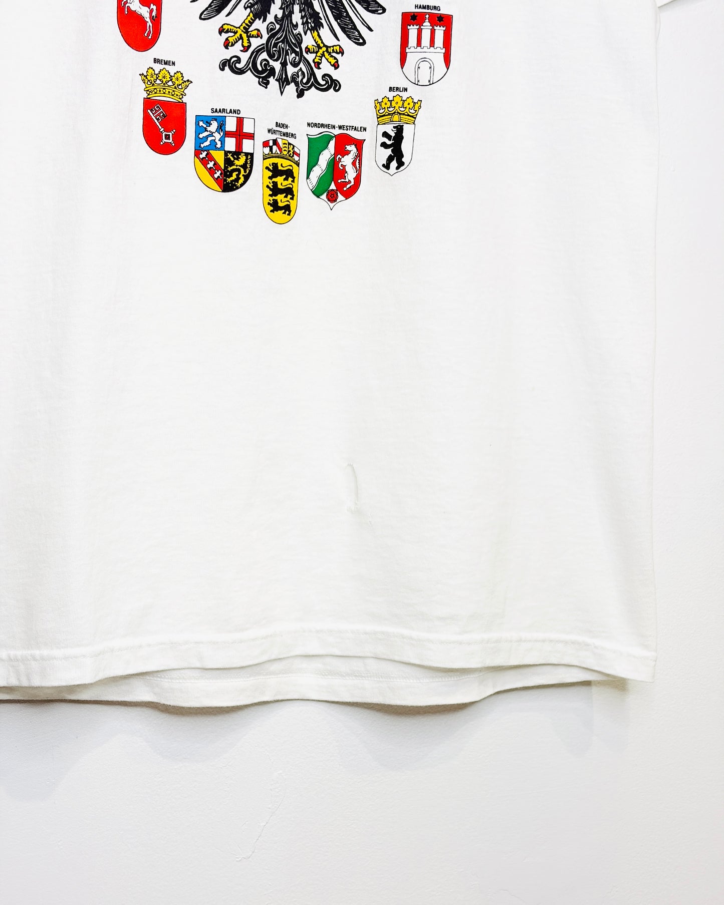 Vintage 2000s Germany Crest White Tee Shirt