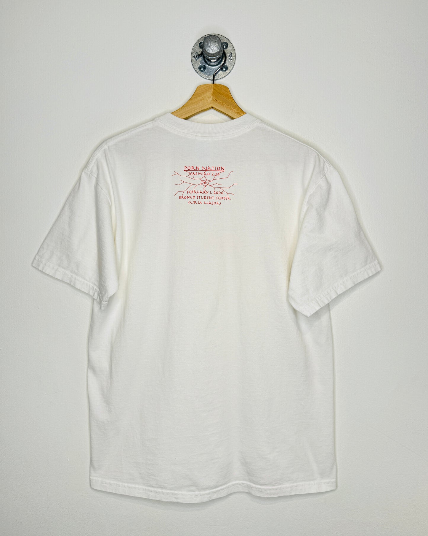 2006 Porn Nation Jeremiah 2:24 White Tee Shirt