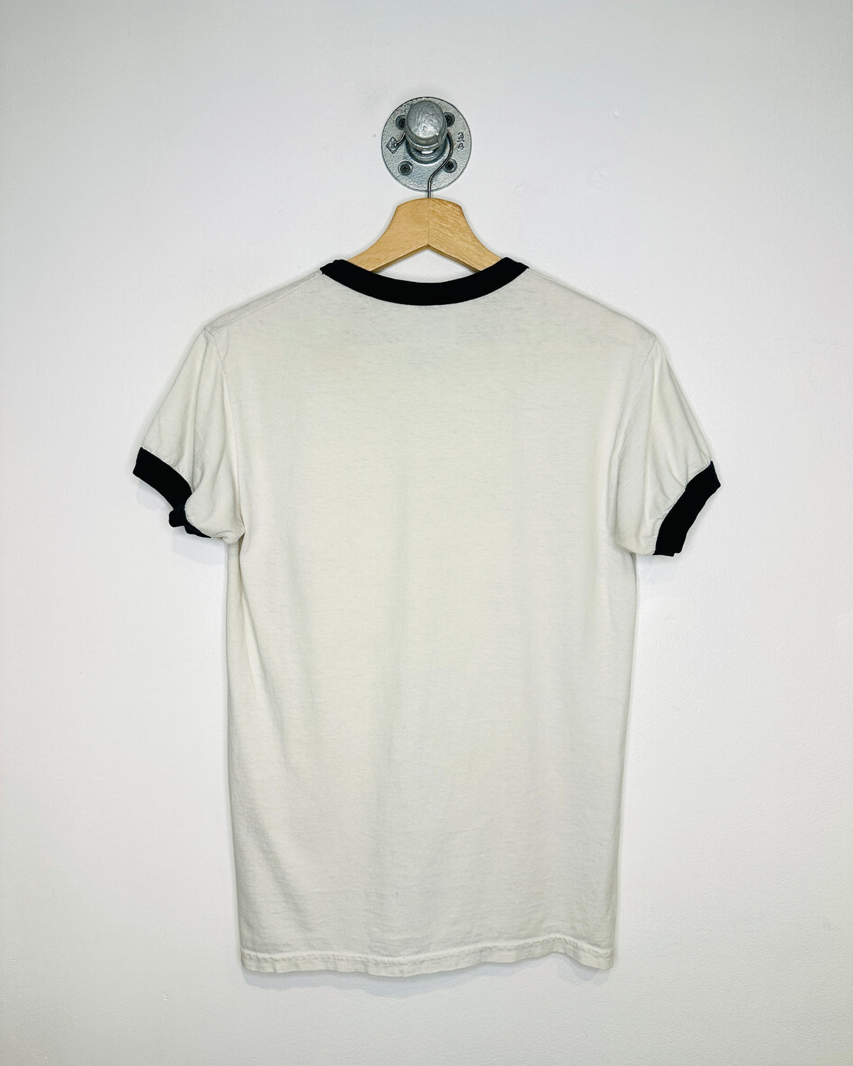 Vintage 2000s Bose Promo White & Black Ringer Tee Shirt