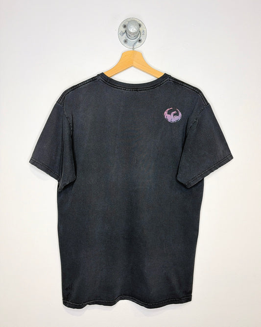 Vintage 2000s Dragon Faded Black Tee Shirt