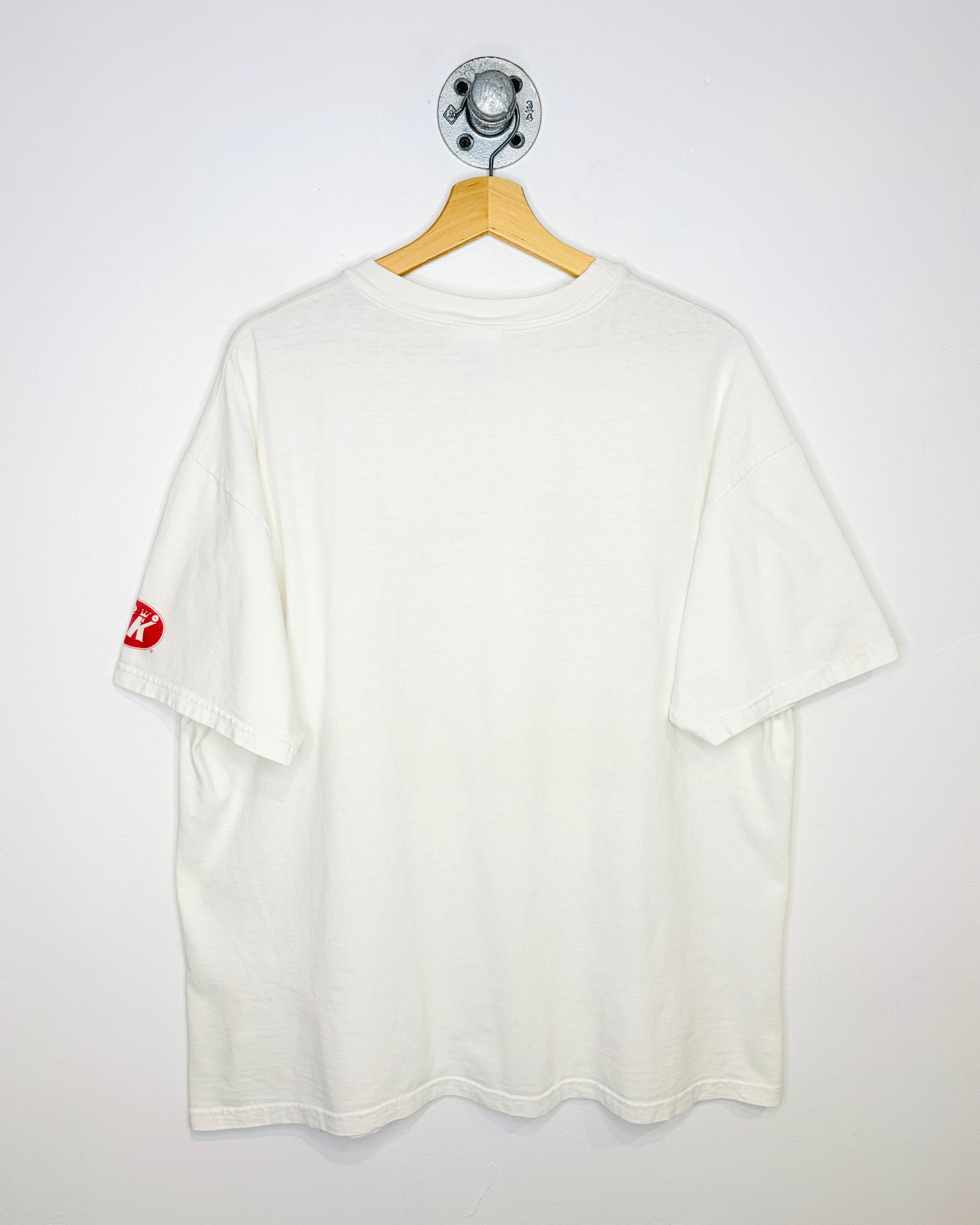 Vintage 1990s Krispy Kreme America’s Favorite Graphic White Tee Shirt