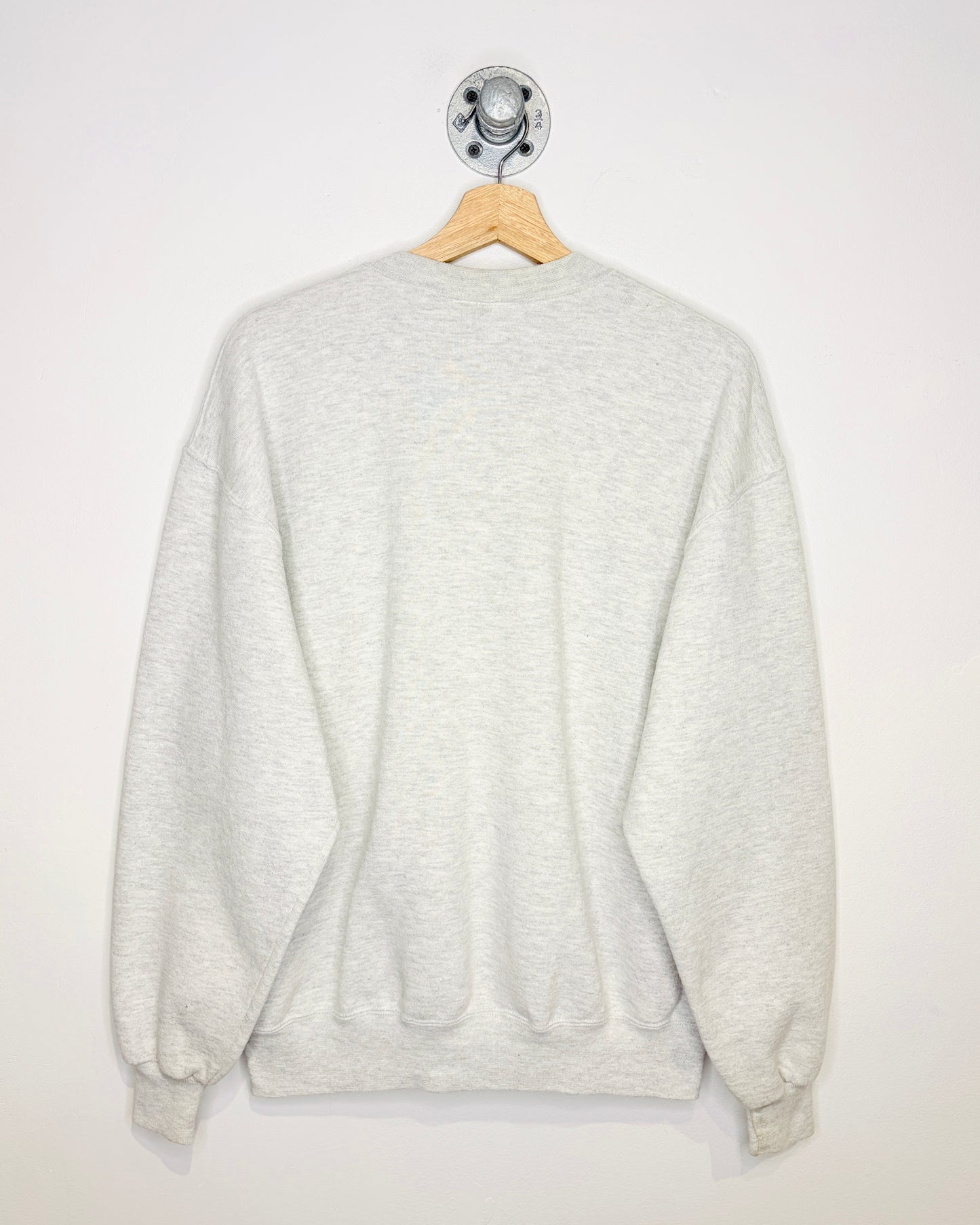 Vintage 90s Maple Grove Red Dragons Ash Grey Crewneck Sweatshirt