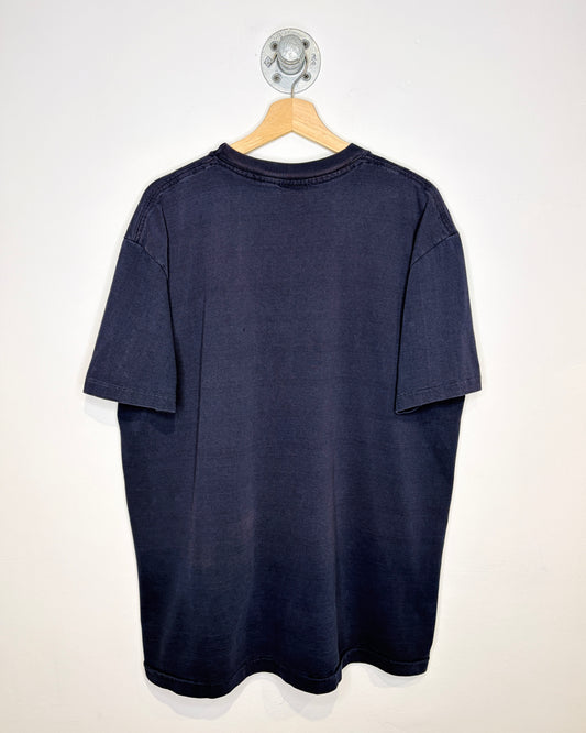 Vintage 90s Roots Canada Navy Tee Shirt