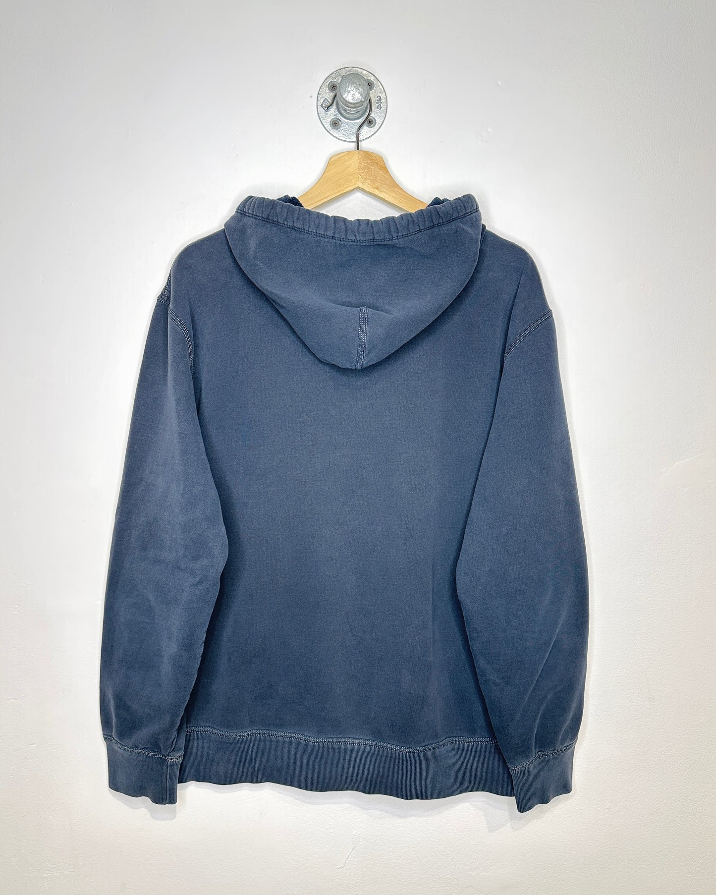 2000s Boxy American Eagle Faded Navy Hoodie