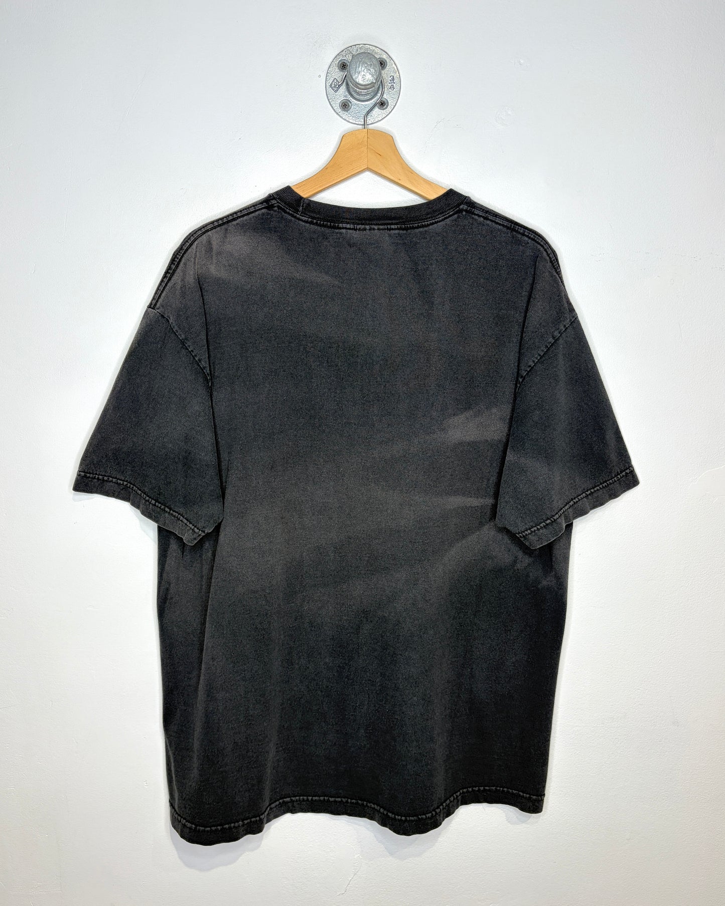 Vintage 2005 Bass Power Sun Faded Black Tee Shirt