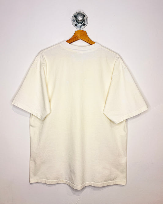 Vintage 1993 Iris Flowers White Tee Shirt