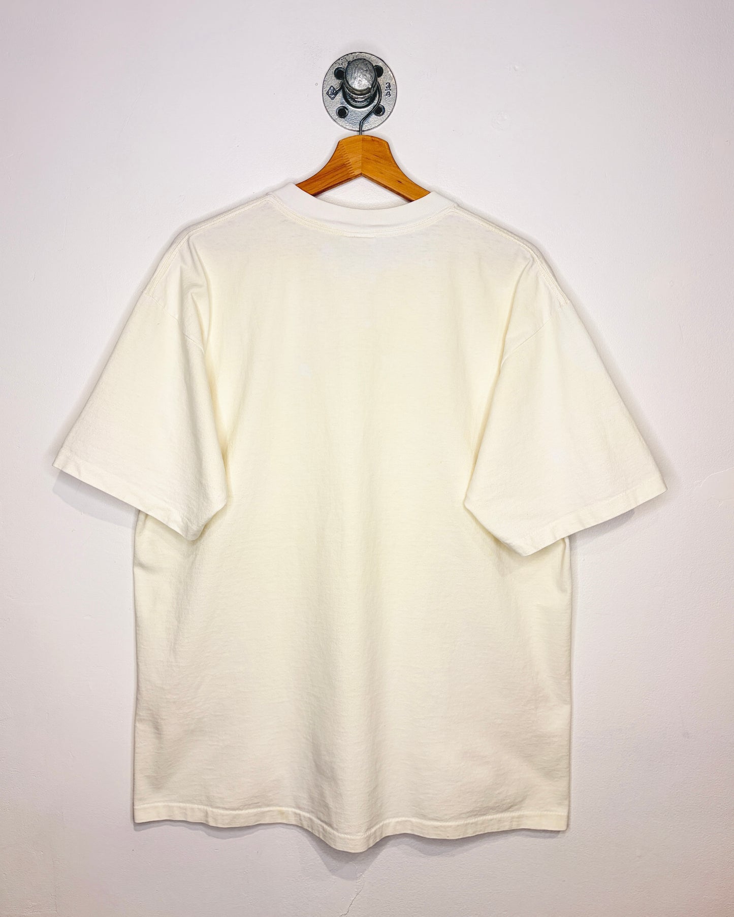 Vintage 1993 Iris Flowers White Tee Shirt