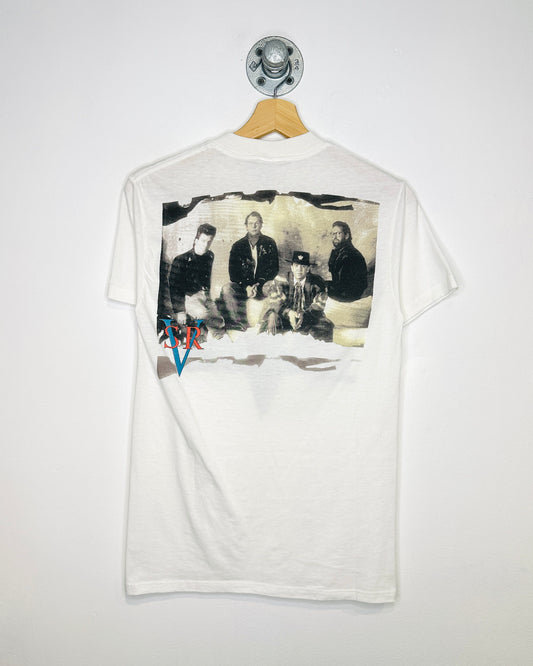 Vintage 1989 Stevie Ray Vaughan And Double Trouble White Tee Shirt