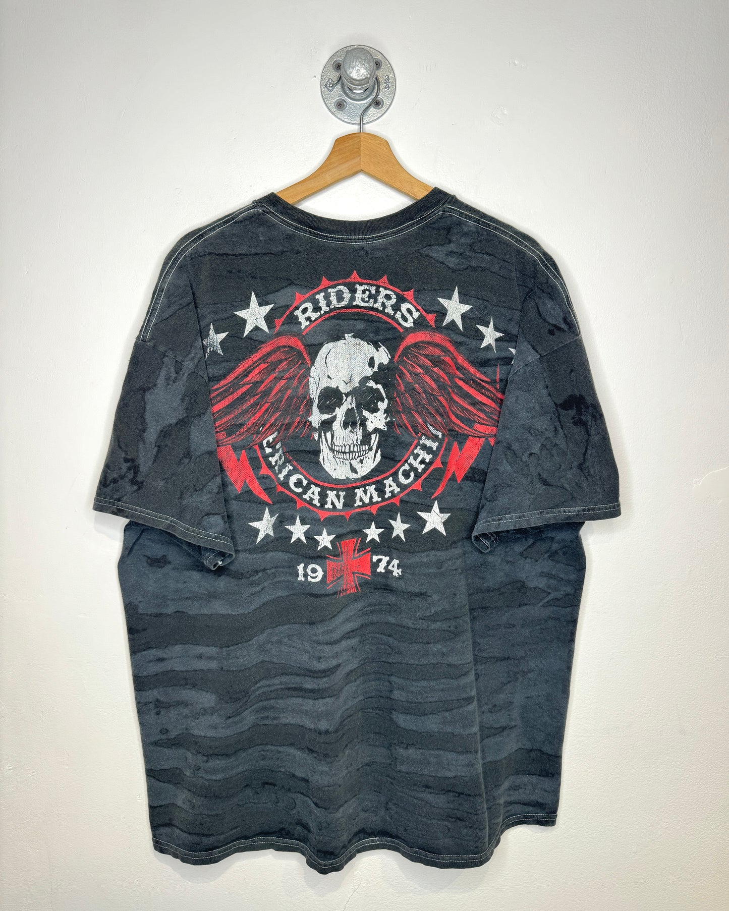 Y2K MMA Elite Riders Faded Black Tee Shirt