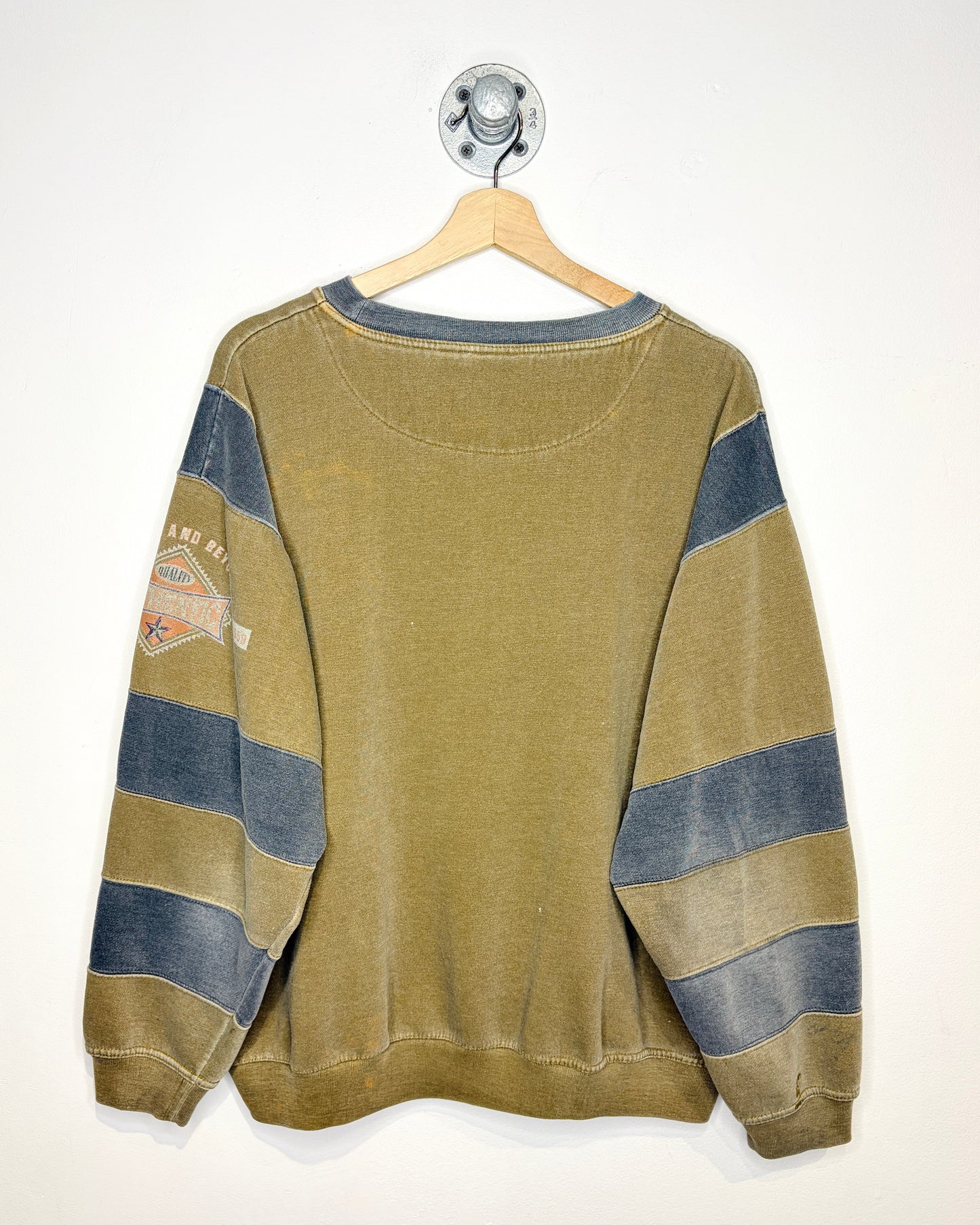 Vintage 90s Above & Beyond Faded Earth Tone Crewneck Sweatshirt