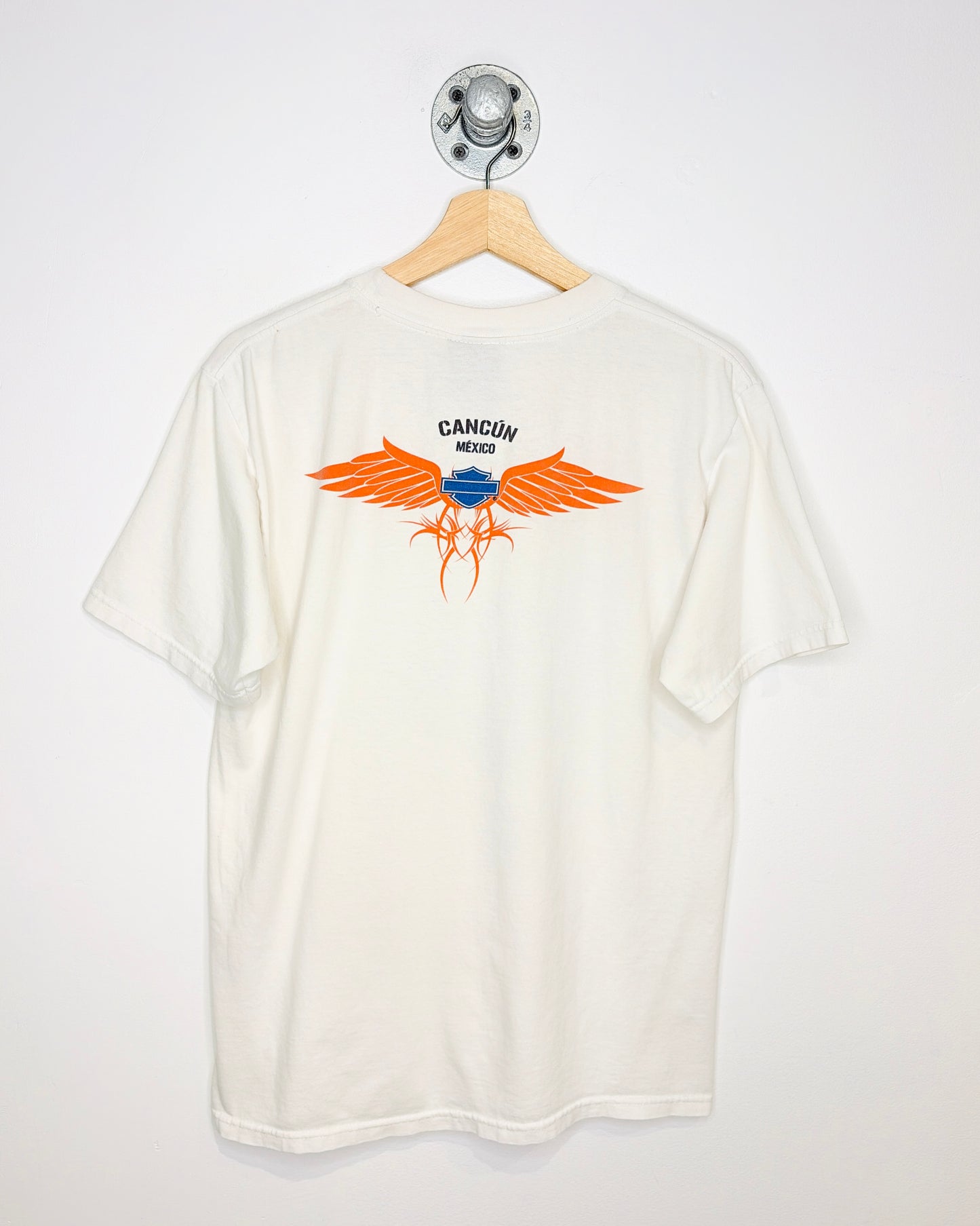 2000s Harley Davidson Cancun White Tee Shirt