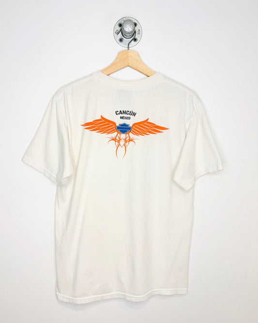 2000s Harley Davidson Cancun White Tee Shirt