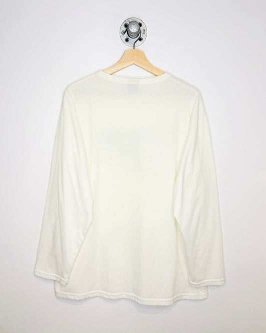 Vintage 90s/00s Converse Texaco Thin White Longsleeve Shirt