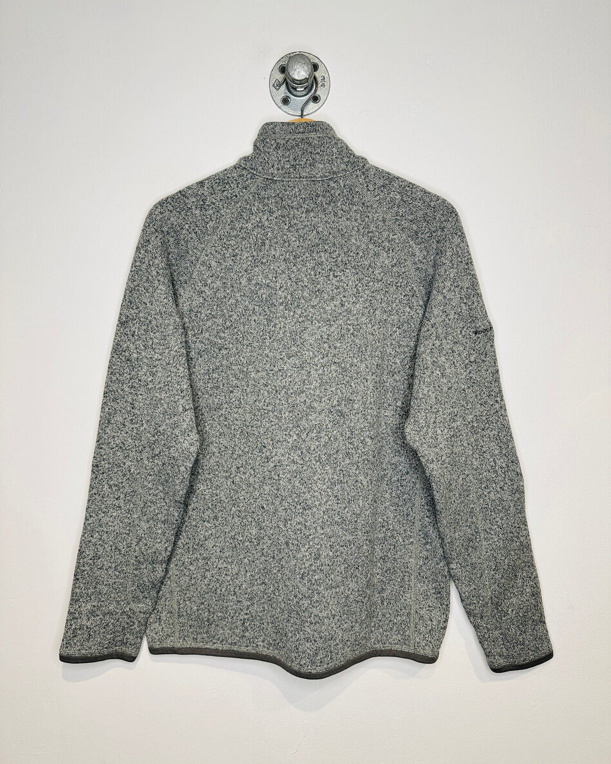 Patagonia Quarter Zip Grey Polyester Sweater