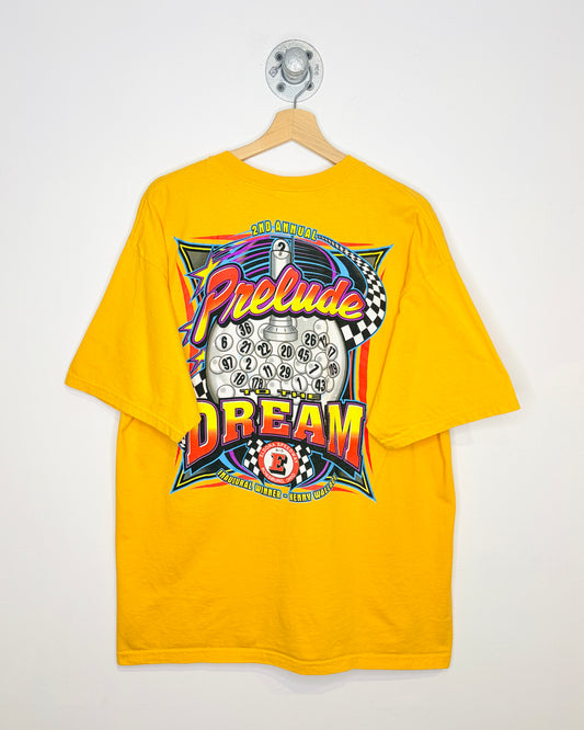 2000s Prelude Dream Dirt Racing Yellow Tee Shirt