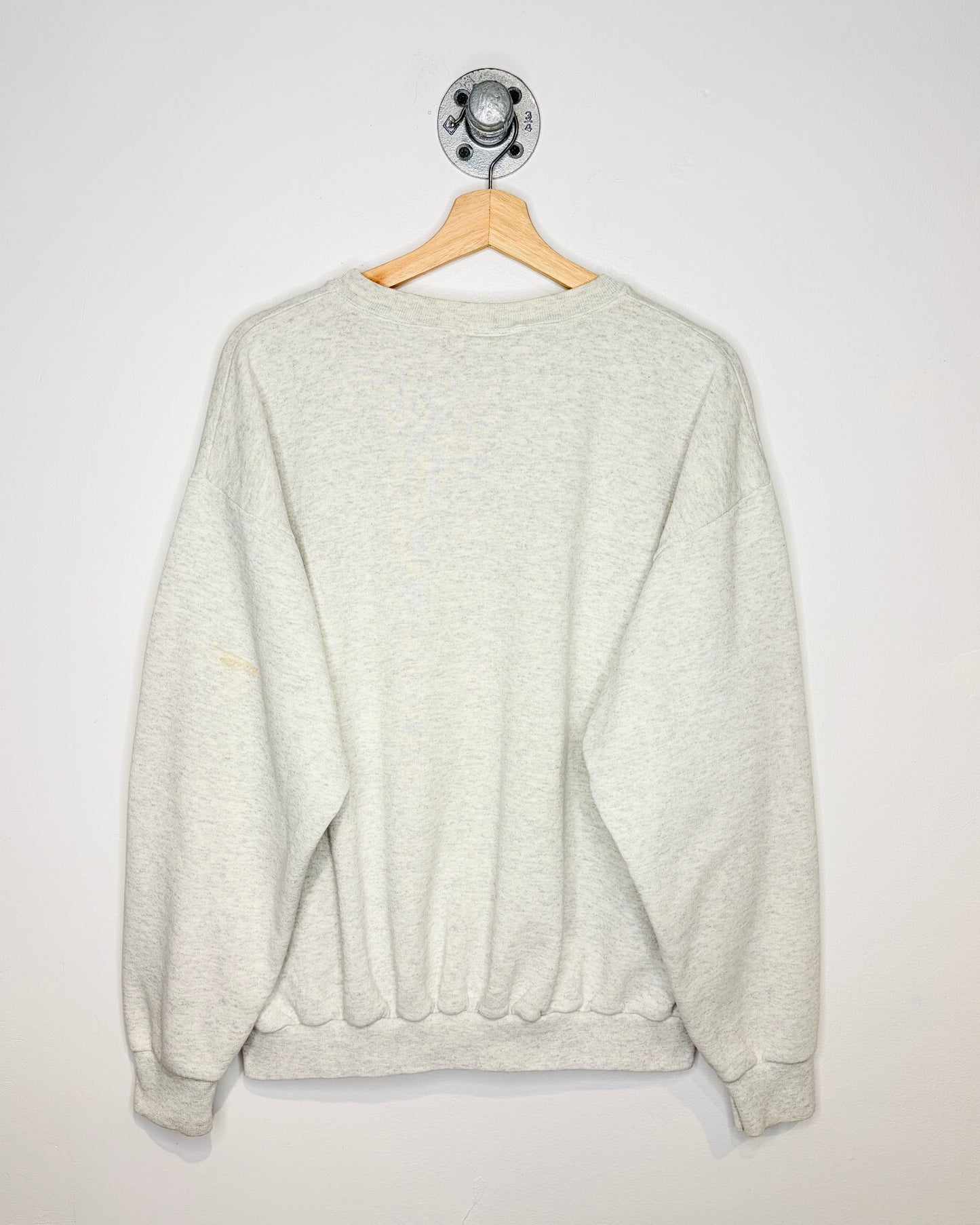 Vintage 90s Boxy Disney Mickey Ash Grey Crewneck Sweatshirt
