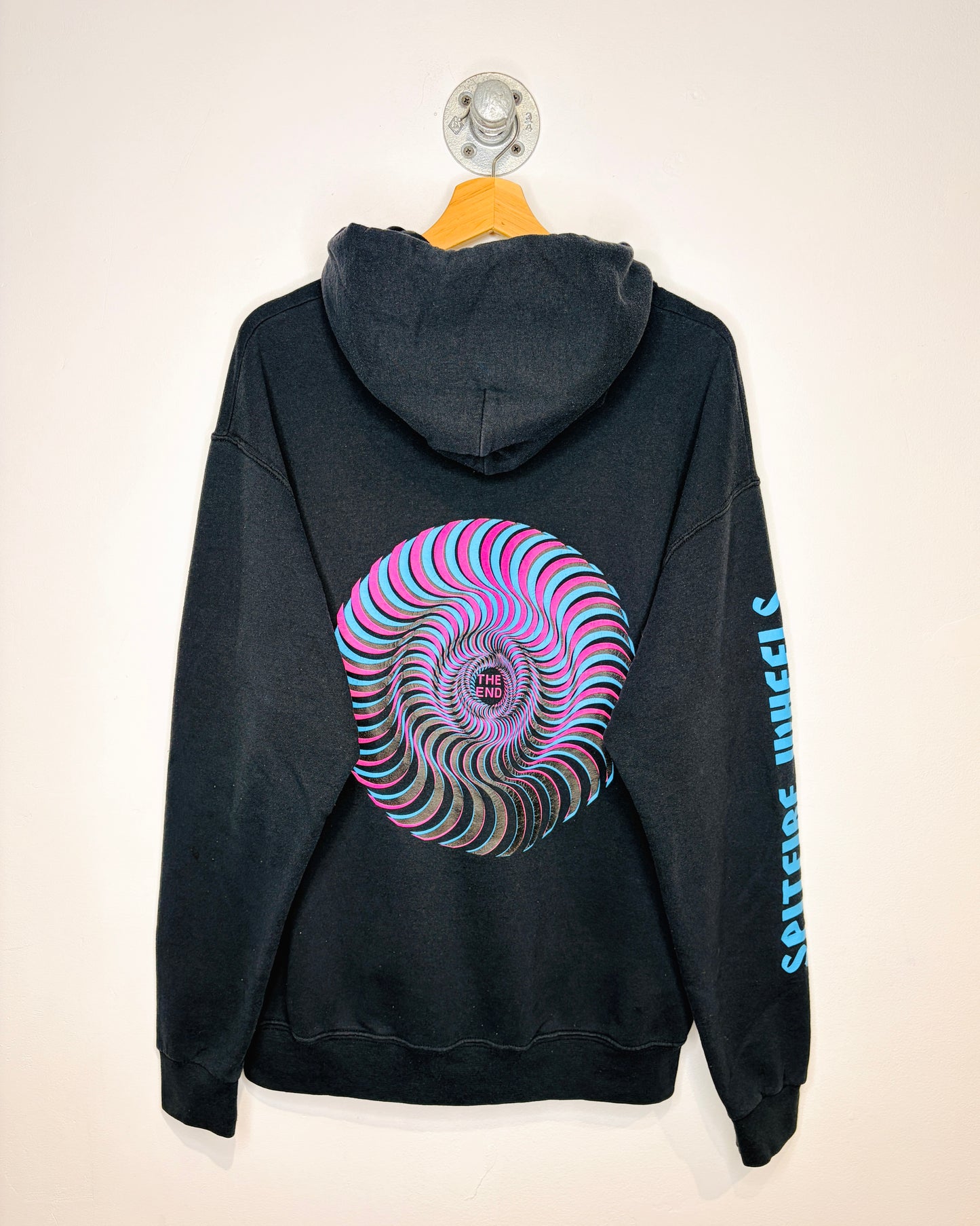 2000s Spitfire Skateboards Mini Logo Black Hoodie