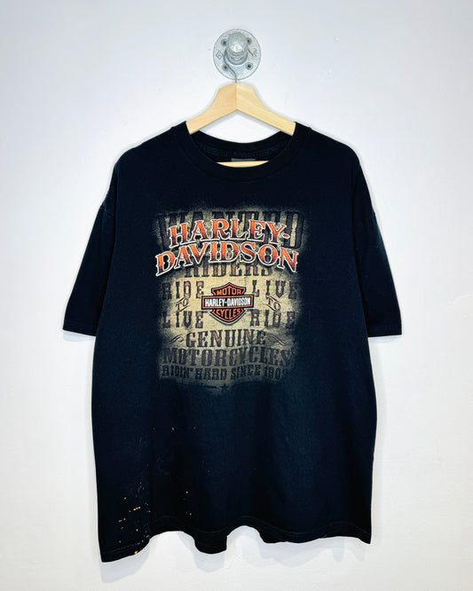 Harley Davidson San Juan Puerto Rico Black Tee Shirt