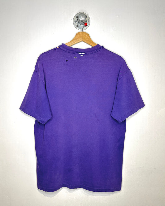 Vintage 90s Row River Odyssey’s West Distressed Purple Tee Shirt