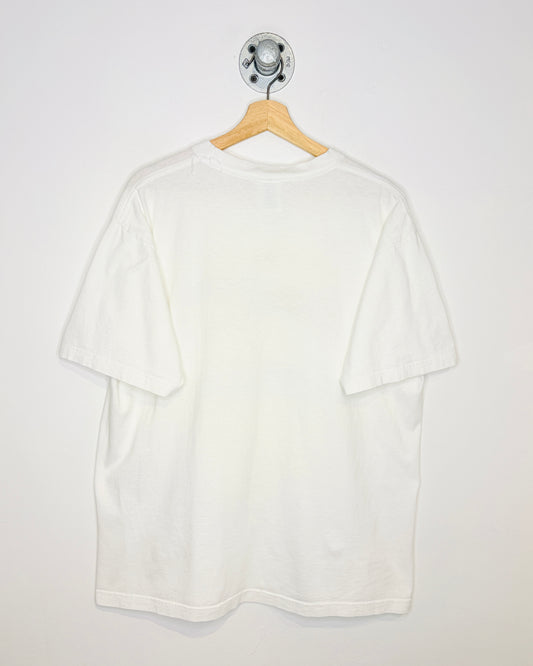 Vintage 1997 Saratoga Secretariat Horse Racing White Tee Shirt