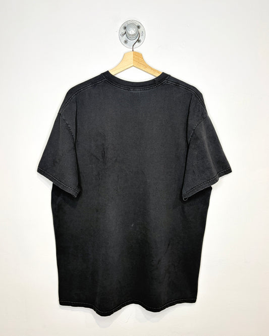 2000s Alaska Eagle Faded Black Tee Shirt