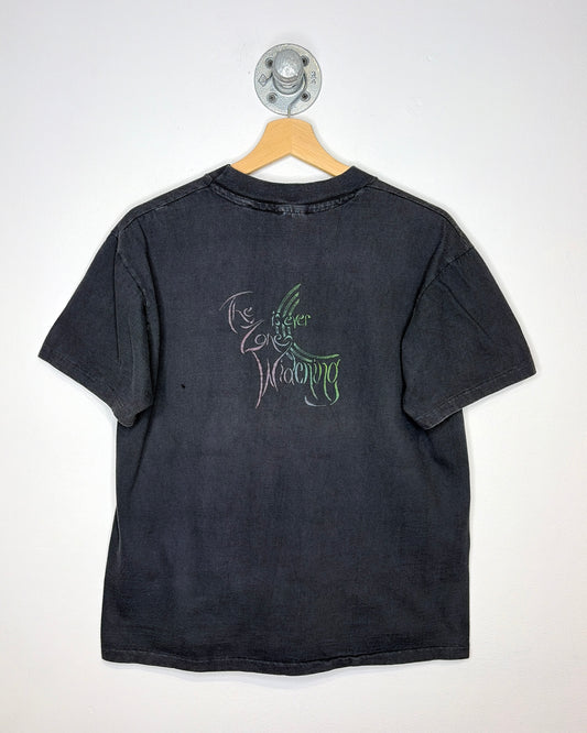 Vintage 90s “The Zone Is Ever Widening” Faded Black Tee Shirt