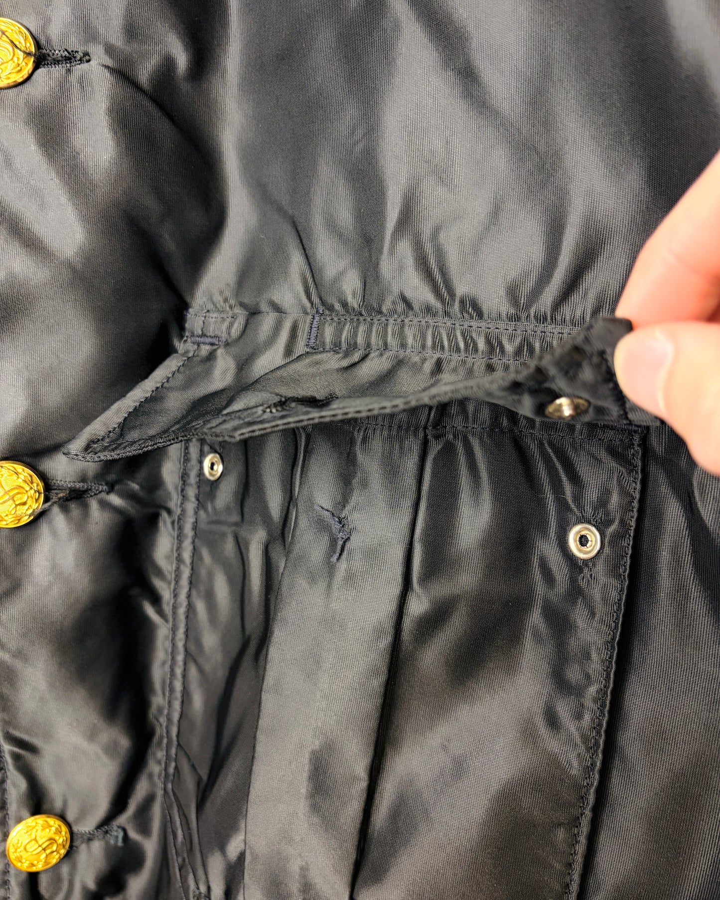 Vintage 70s Skinner Ironclad Black Nylon Jacket