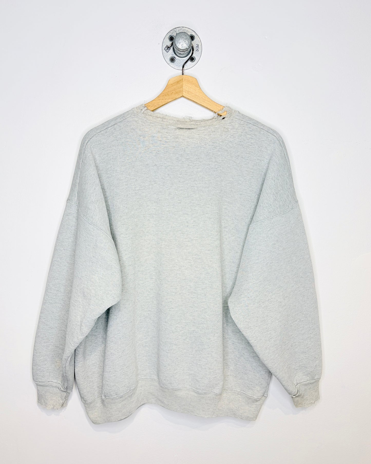 Vintage 90s Disney Mickey Mouse Distressed Grey Crewneck Sweatshirt