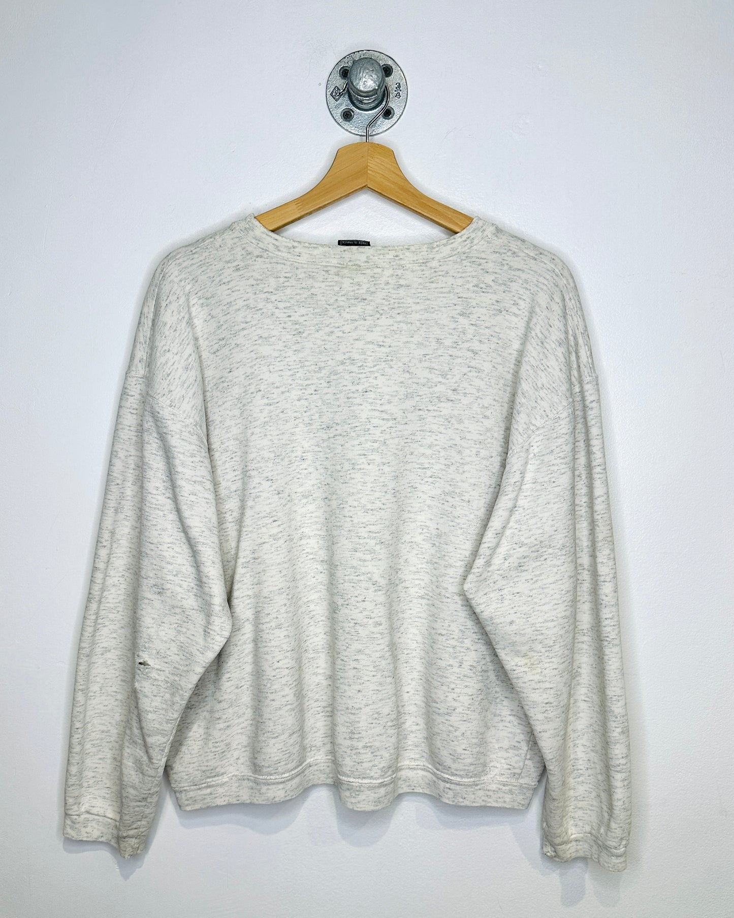 Vintage 90s Paris France Ash Grey Crewneck Sweatshirt