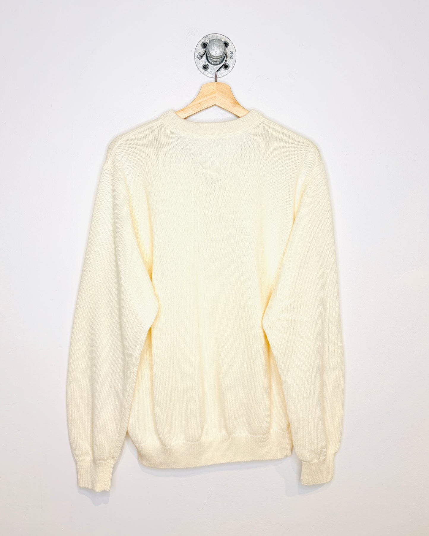 2000s Tommy Hilfiger Heavyweight Cream Sweater